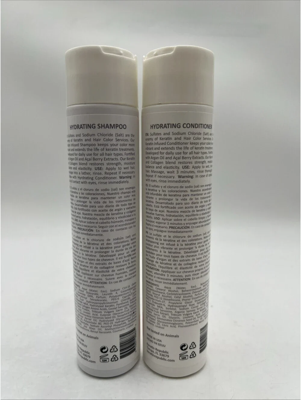 Keratin + Collagen Hydrating Shampoo & Hydrating Conditioner 10.1 Oz